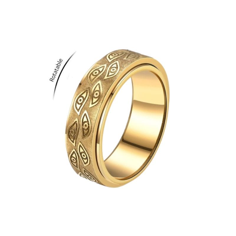 Anxiety Ring Auge der Gelassenheit in Gold