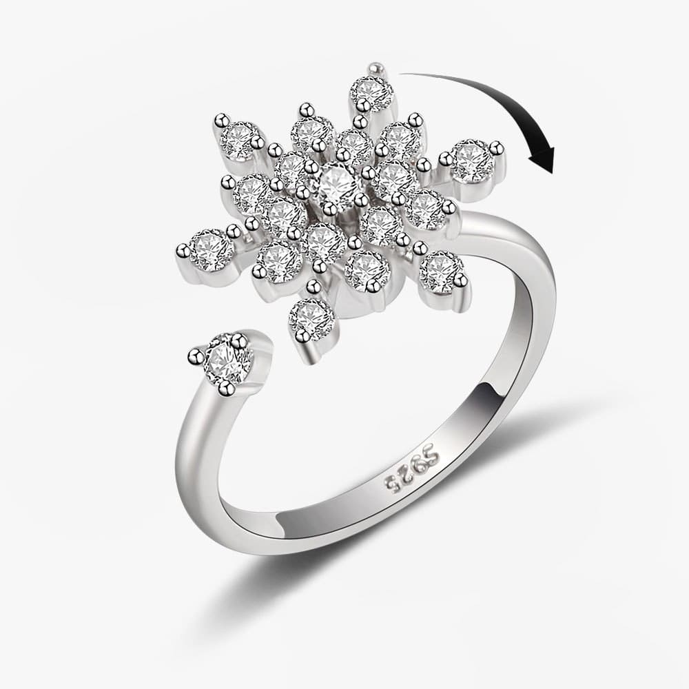 Anxiety Ring Schneeflocke Entspannend