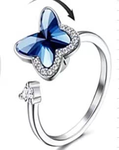 Anxiety Ring Schmetterling Funkelnd