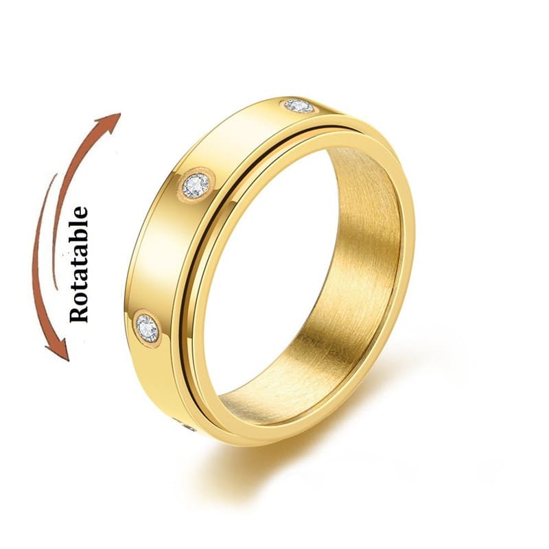 Anxiety Ring Eleganz Drehbar