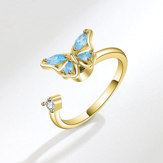 Anxiety Ring Schmetterling Raffiniert