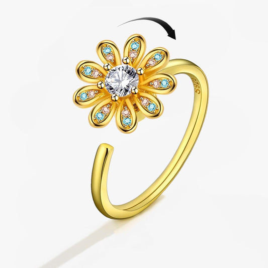 Anxiety Ring Leuchtende Blumenring Anti-Stress