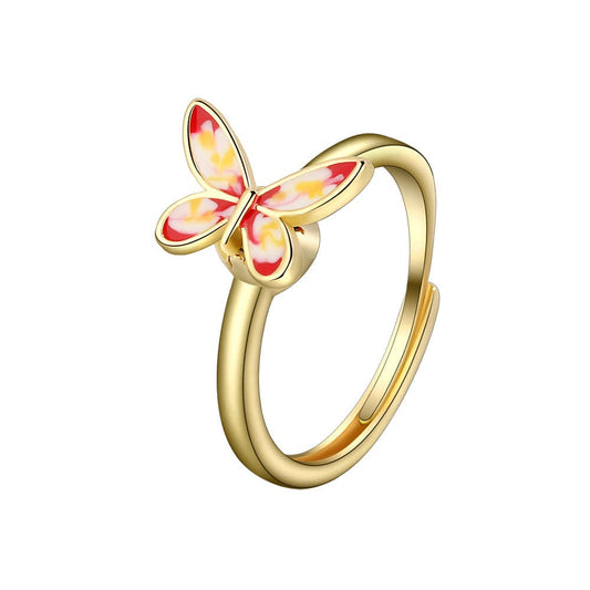 Anxiety Ring Schmetterling Boho