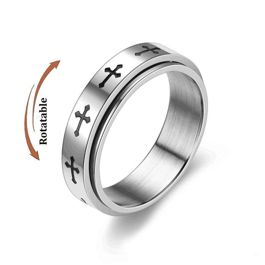 Anxiety Ring Rotierende Anti-Stress Kreuz