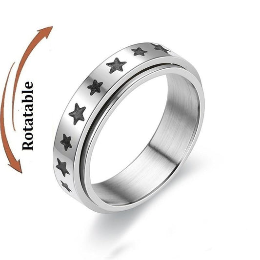 Anxiety Ring drehender Sternenring
