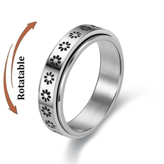 Anxiety Ring Rotierende Blumenring