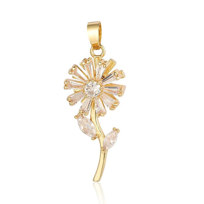 Halskette Anti Stress Blume Elegant
