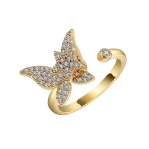Anxiety Ring Schmetterling Elegant