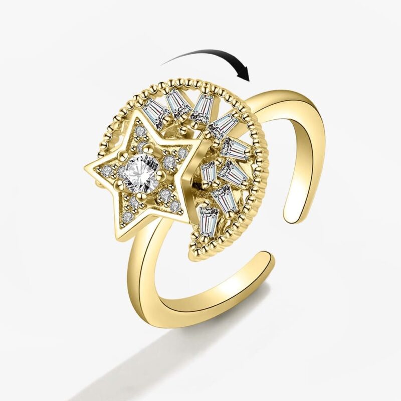 Anxiety Ring Funkelnder Stern