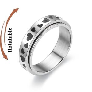 Anxiety Ring Rotierende Herz-drehende Anti-Stress-Ring