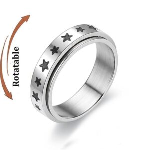 Anxiety Ring drehender Sternenring