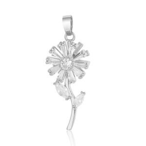 Halskette Anti Stress Elegante Blumenmuster